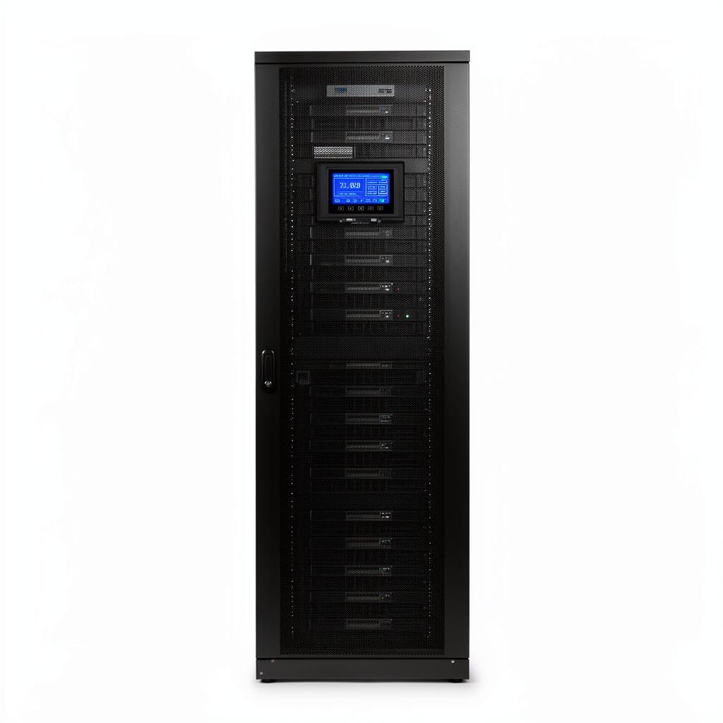 Industrial three-phase UPS system for manufacturing and critical infrastructure